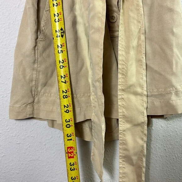 Cloth & Stone Anthropologie Utility Romper Beige Sleeveless with sash Size XS - Picture 11 of 16